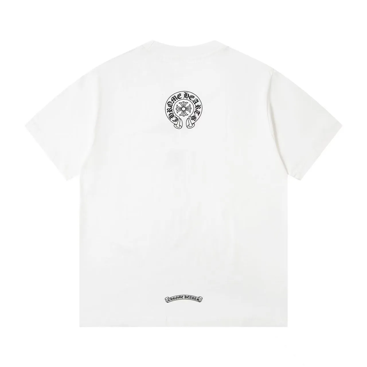 🅿️170 Chrome heart*/Chrome heart ch 25ss early spring new Sanskrit pocket short sleeves ·280 grams of 100% cotton double yarn jersey fabric ·Special thickened 32 pieces of double-strand 1x1 thread in the same cylinder custom dyeing ·Double-needle stitching and cross-stitching technology ·Original main mark washed tag Color: black white Size: XS-L